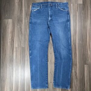Wrangler 13MWZPW Cowboy Cut Original Fit Mens Blue Jeans 38x34 100% Cotton